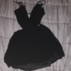 Side cut out mini dress